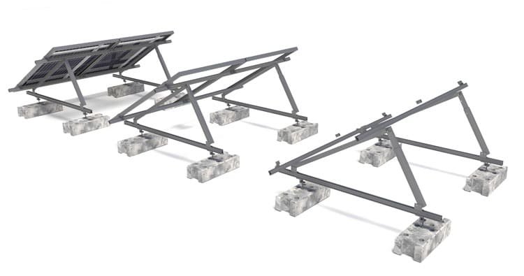 Estructuras para paneles solares con sistema inclinado CSI