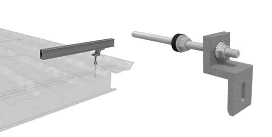 Fastening structures for photovoltaic panels and plates