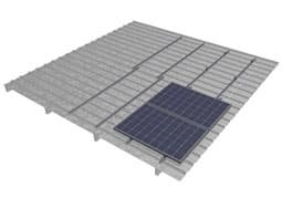 Support for solar panels with CS-Direct integrated system