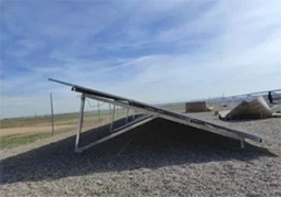 Structures for solar panels on the ground with CS-Land Tor system