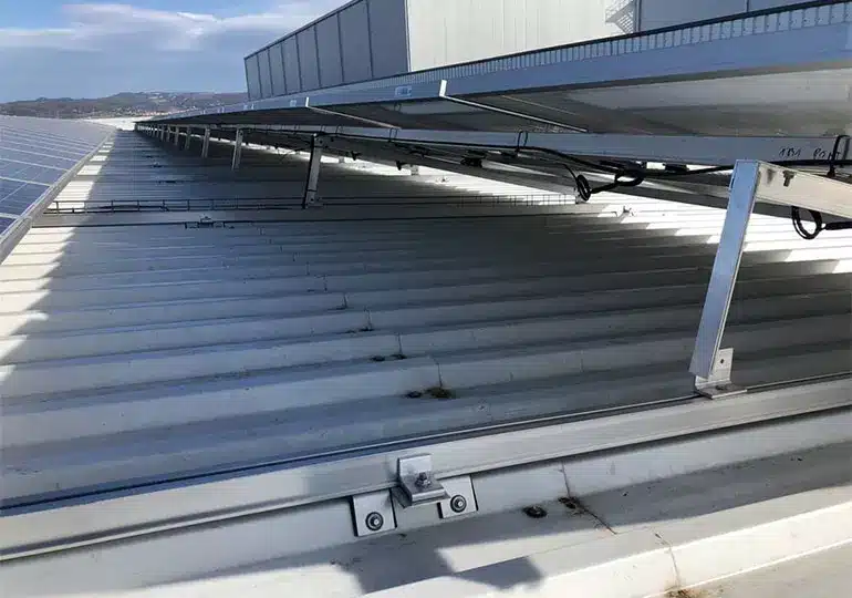 Estructura para placas solares en Gurb, Barcelona
